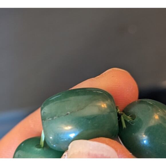 Icy Cold Green Stone Bead Stretch Bracelet - Picture 4 of 10